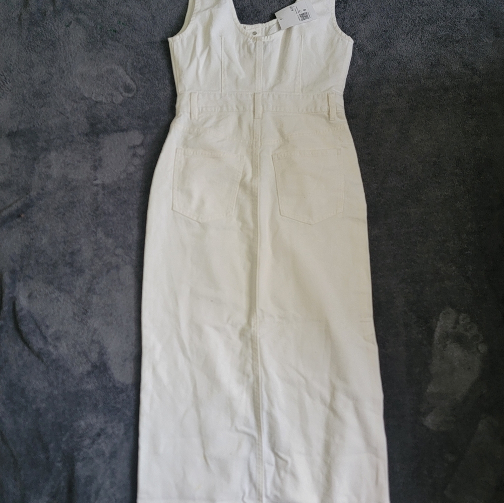 Forever 21 White Sleeveless Sheath Maxi Dress - Picture 5 of 10
